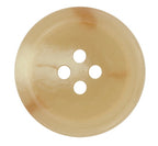 Regular Suit Buttons: round, light brown with four holes and a smooth, slightly shiny surface—perfect as replacement buttons for jackets or suits.