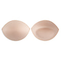 Two beige, oval-shaped Padded Bra Cup Inserts with soft padding are shown on a white background.