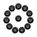 Twelve Work Pants Buttons arranged in a circle on a white background.