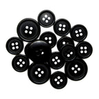 Premium Suit Buttons, including black blazer and suit buttons, are arranged on a white background.
