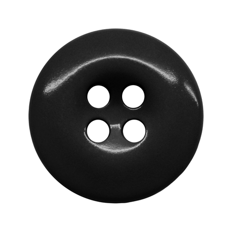 The Work Pants Buttons are black, round, four-hole buttons shown on a white background—perfect as replacement fasteners for industrial work pants.