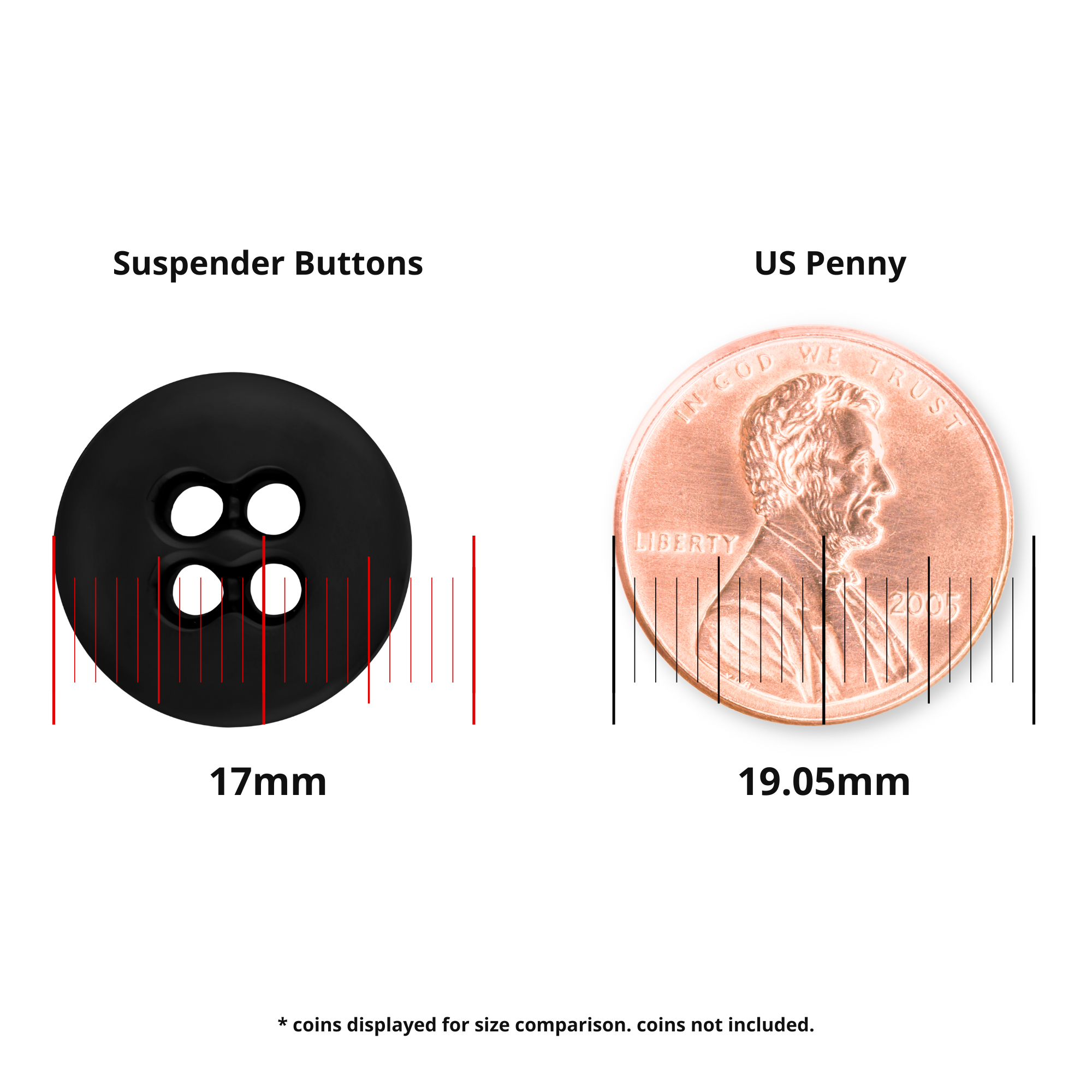 Suspender Brace Pant Buttons