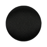 The Tuxedo Suit Buttons feature a plain, round design with black satin fabric covering, shown against a white background.