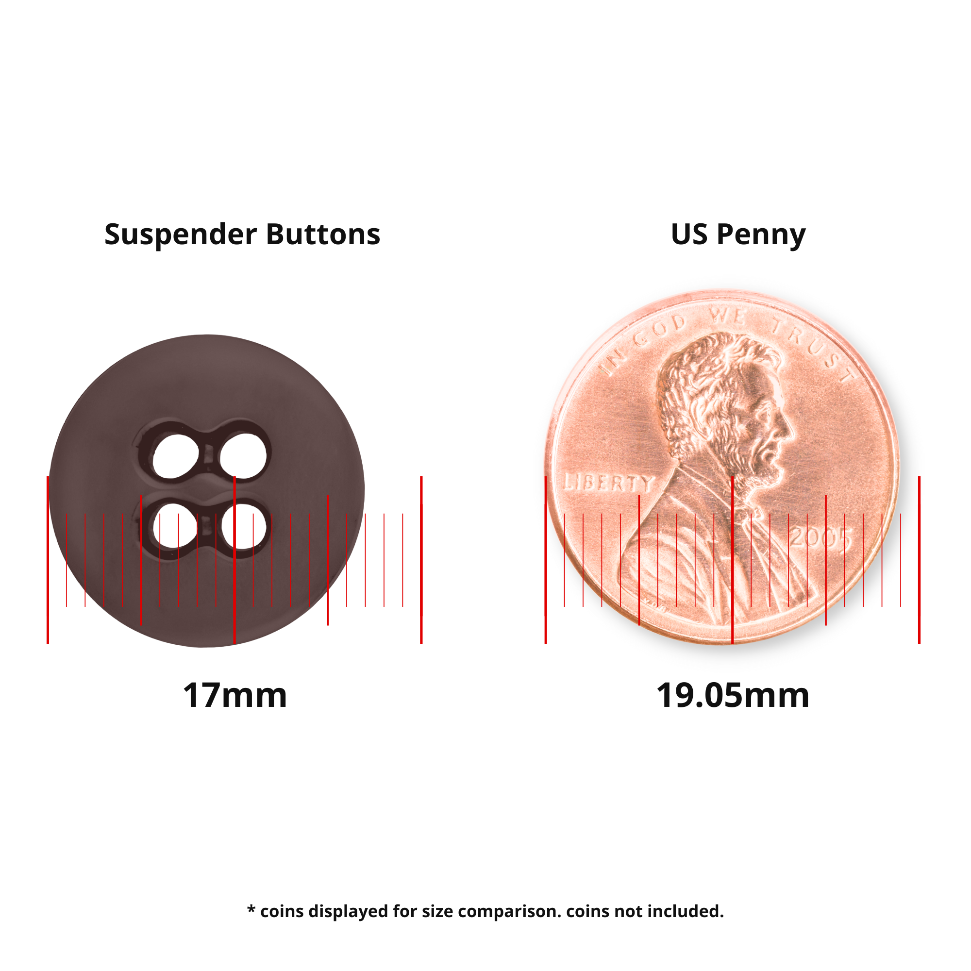 Suspender Brace Pant Buttons