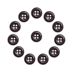 Work Shirt Buttons 12 Pack—twelve durable buttons arranged in a circle with one at the center, displayed on a white background.