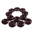 The Work Shirt Buttons 12 Pack features twelve durable replacement uniform buttons arranged in a circle with one in the center, displayed on a white background.