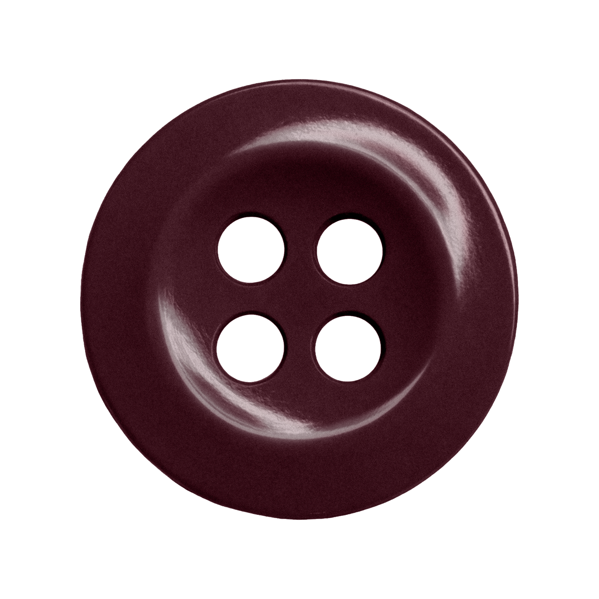 A pack of 22 dark maroon, four-hole Work Shirt Buttons on a white background—perfect as durable, stylish replacements for uniform shirts.