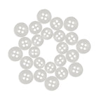 Replacement Shirt Buttons with a matte finish are displayed in a circular arrangement on a plain white background.