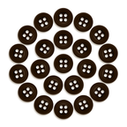 Twenty-four Workshop Uniform Shirt Buttons made of durable nylon, arranged in a neat circle on a white background—ideal for workshop uniforms.