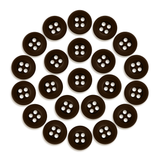 Twenty-four Workshop Uniform Shirt Buttons made of durable nylon, arranged in a neat circle on a white background—ideal for workshop uniforms.