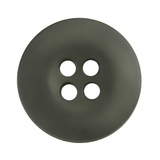 A large, round, dark-gray Tactical Button made of melamine with four holes is shown from above on a white background.