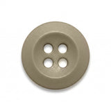The Uniform Shirt Buttons, shown in beige with four holes, are ideal as replacement buttons for uniform shirts and are displayed on a white background.