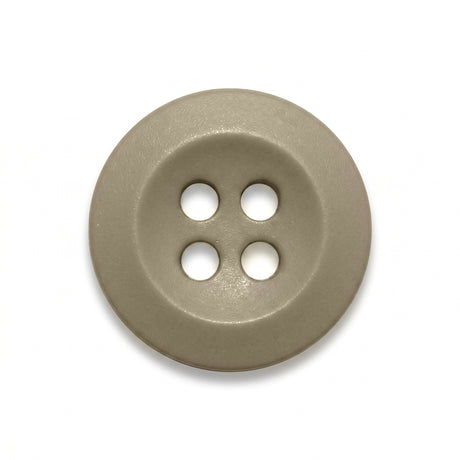 The Uniform Shirt Buttons, shown in beige with four holes, are ideal as replacement buttons for uniform shirts and are displayed on a white background.