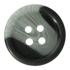 The Standard Suit Buttons feature a black and gray marbled design with four holes, viewed from above—ideal as replacement buttons for your black blazer.