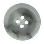 Regular Suit Buttons—gray, round, four-hole style viewed from above on a plain white background; perfect as replacement suit buttons.