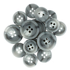 Regular Suit Buttons: gray, round, marbled four-hole buttons arranged in a grouped pattern—perfect replacements to update or repair your wardrobe.
