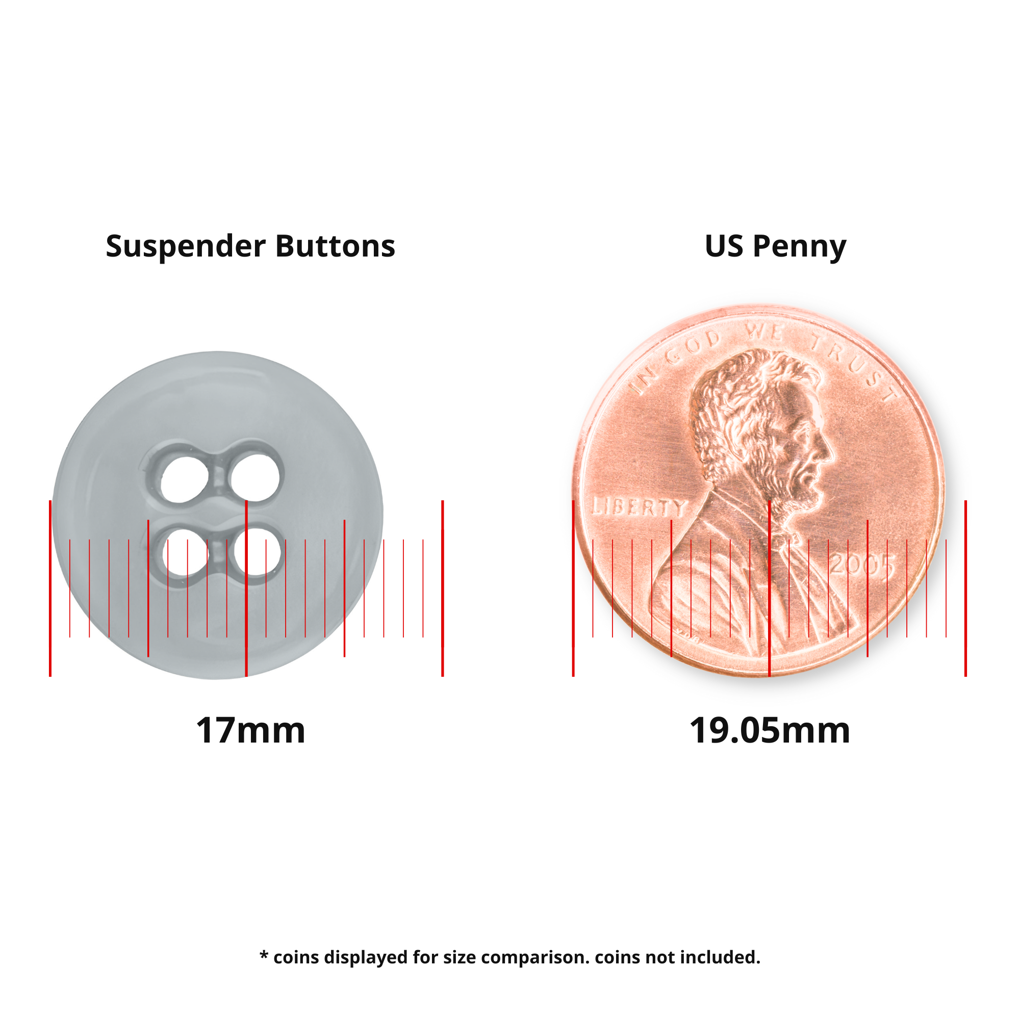 Suspender Brace Pant Buttons