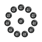 Work Shirt Buttons 12 Pack: Twelve durable replacement buttons are arranged in a circle around one button on a white background.