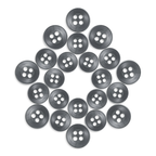 Twenty-four Replacement Shirt Buttons arranged in a star pattern on a white background.