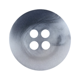Round, marbled gray Khakis, Chinos and Casual Cotton Pant Button with four holes, shown on a white background.
