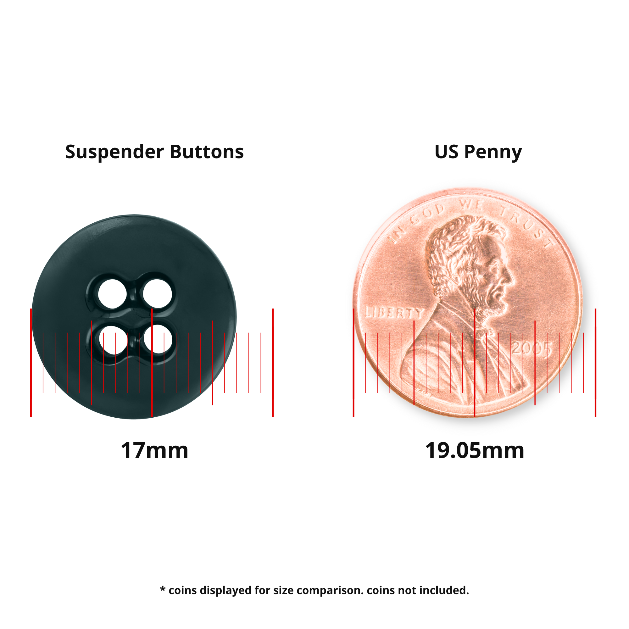 Suspender Brace Pant Buttons