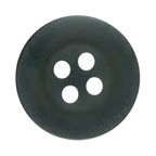 A round, dark gray nylon button with four holes, seen from above on a white background. Perfect as a replacement for Khakis, Chinos and Casual Cotton Pant Buttons.