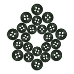 Replacement Shirt Buttons—green, durable, and star-patterned on a white background—are perfect for any tailor's kit.