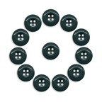 Twelve Work Pants Buttons are arranged in a circle on a white background, perfect as replacement fasteners or for industrial work pants.