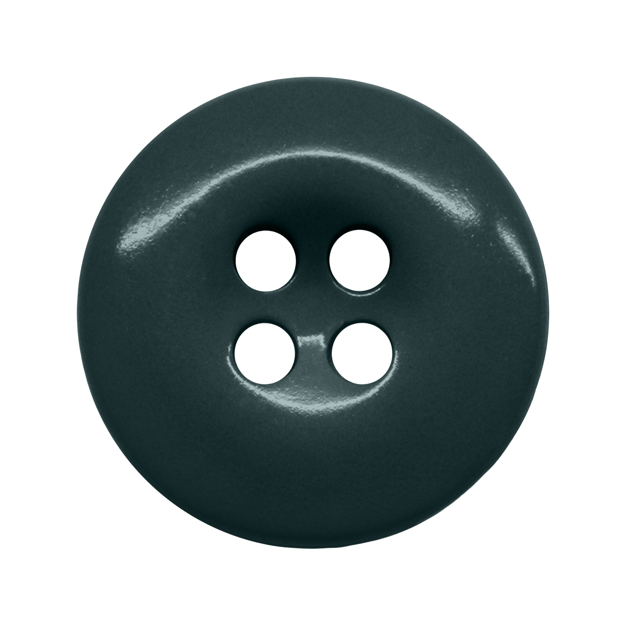 Work Pants Buttons in dark green with four holes—ideal as replacement fasteners for industrial work pants—shown on a white background.