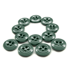 Twelve Work Shirt Buttons from the 12 Pack set, arranged in a circle on a white background.
