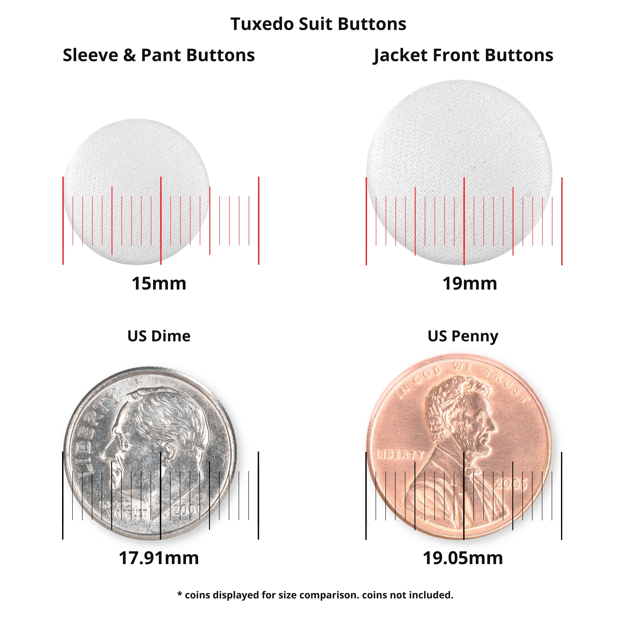 Tuxedo Suit Buttons