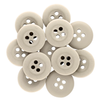 Khakis, Chinos and Casual Cotton Pant Buttons clustered in a circle on a white background—ideal replacement buttons for your casual cotton pants.