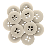 Khakis, Chinos and Casual Cotton Pant Buttons clustered in a circle on a white background—ideal replacement buttons for your casual cotton pants.