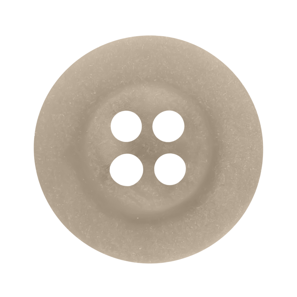 The Khakis, Chinos and Casual Cotton Pant Button is a beige, round, four-hole button—perfect for replacing buttons on khaki pants—shown on a white background.