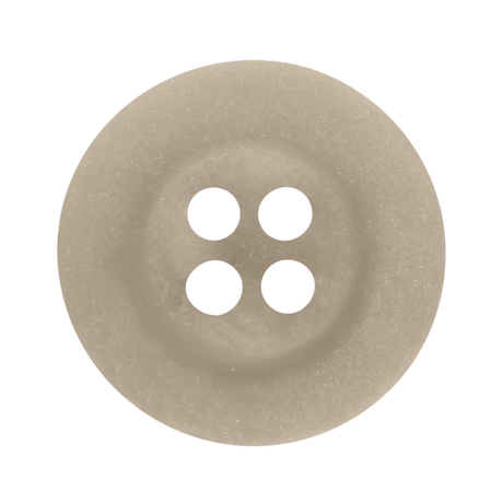 The Khakis, Chinos and Casual Cotton Pant Button is a beige, round, four-hole button—perfect for replacing buttons on khaki pants—shown on a white background.