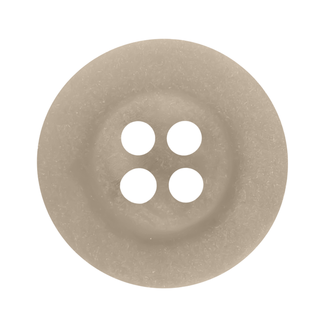 The Khakis, Chinos and Casual Cotton Pant Button is a beige, round, four-hole button—perfect for replacing buttons on khaki pants—shown on a white background.