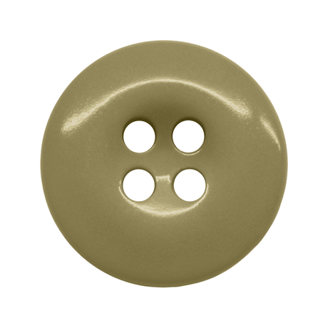 The Work Pants Buttons are round, four-hole, beige buttons with a smooth surface—perfect for industrial work pants thanks to their durable design.