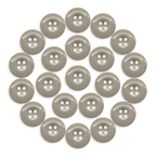 Twenty-four Work Pants Buttons in beige, arranged circularly on a white background—ideal replacement fasteners for industrial work pants.