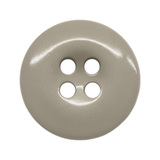 Work Pants Buttons: Military-grade, round light gray buttons with four holes, shown from above on a white background—perfect replacement fasteners for industrial work pants.