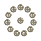 The Work Shirt Buttons 12 Pack features twelve industrial-strength buttons arranged in a circle with one in the center, displayed on a white background.