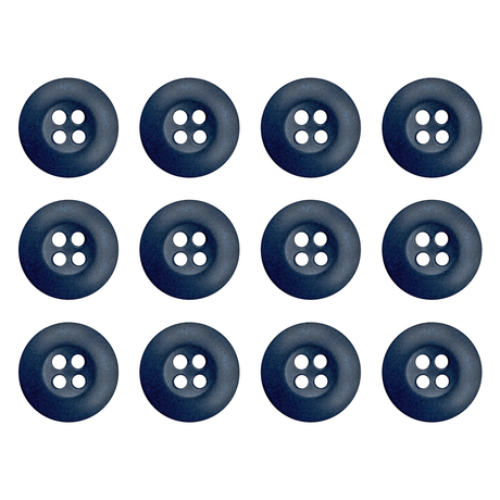 Twelve Tactical Buttons in dark blue melamine are arranged in a grid on a white background.