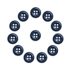 Twelve Work Shirt Buttons from the 12 Pack are arranged in a circle around one central button, all on a white background.
