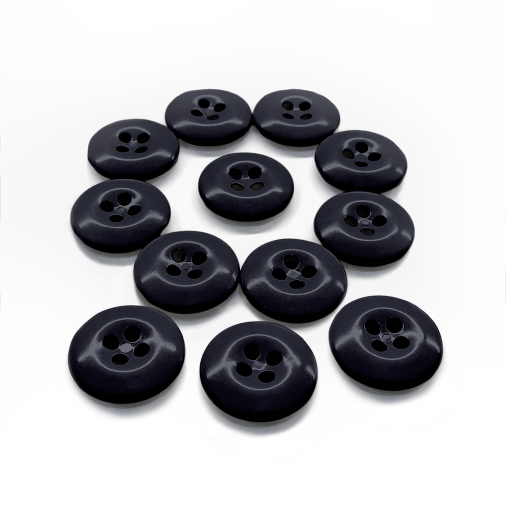 Twelve Work Pants Buttons are arranged in a circle on a white background.