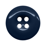 Work Pants Buttons: Dark blue, round, four-hole replacements for industrial work pants, shown on a white background.