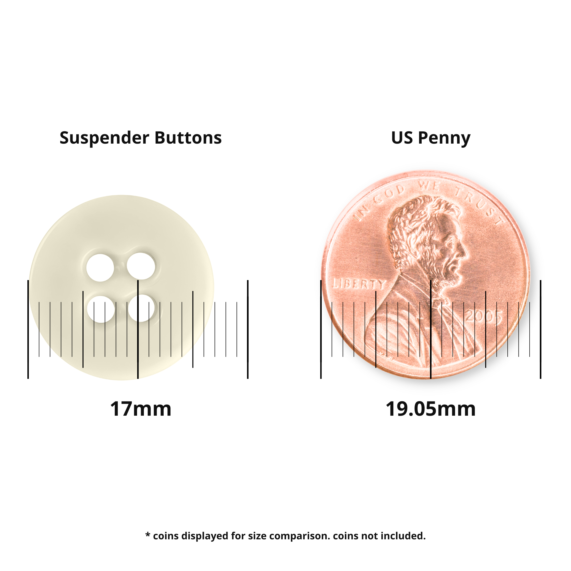 Suspender Brace Pant Buttons