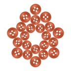Twenty-one Replacement Shirt Buttons arranged in a star shape on a white background, ideal for adding to any tailor's button kit.