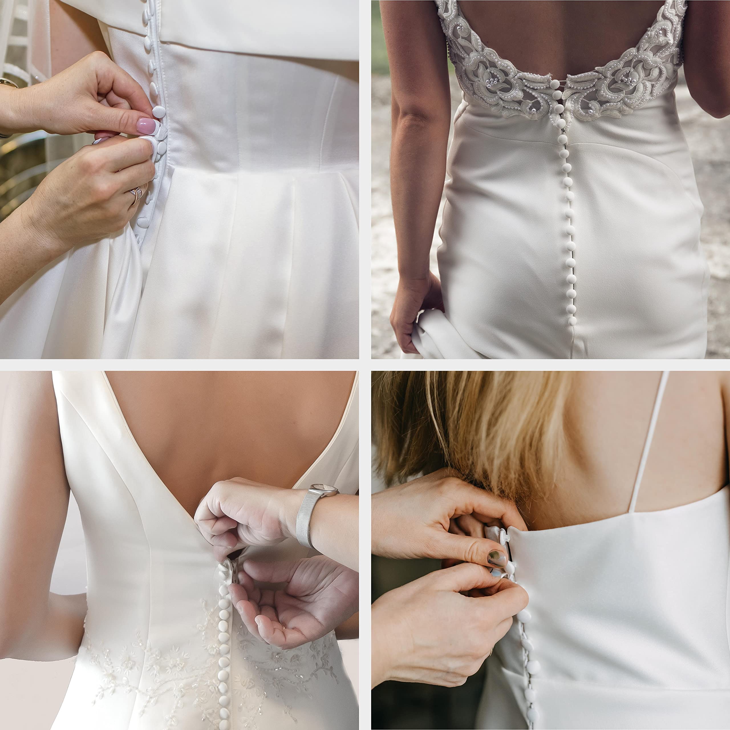 Silk Shantung Bridal Buttons