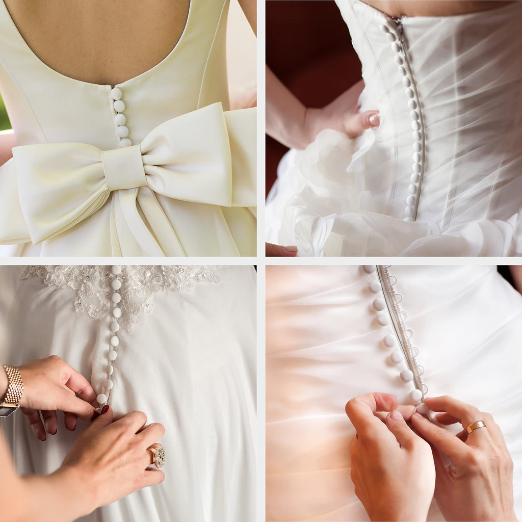Matte Peau de Soie Satin Bridal Buttons