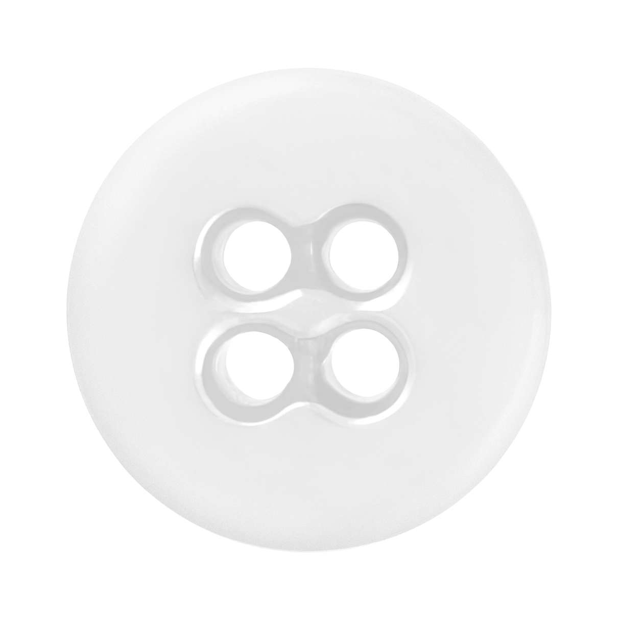 The Suspender Brace Pant Buttons are white, round, four-hole sewing buttons—ideal as classic suspender buttons—shown on a plain white background.