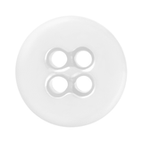 The Suspender Brace Pant Buttons are white, round, four-hole sewing buttons—ideal as classic suspender buttons—shown on a plain white background.